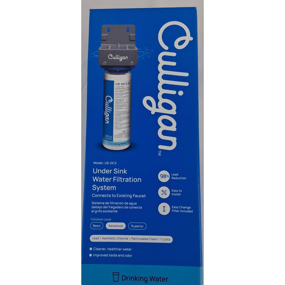 Culligan US-DC3 Under Sink Water Filtration System Lead Reduction NEW IN BOX